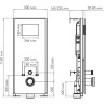 Система инсталляции для унитазов WASSERKRAFT ABENS 20TLT.010.ME.WH.RG03